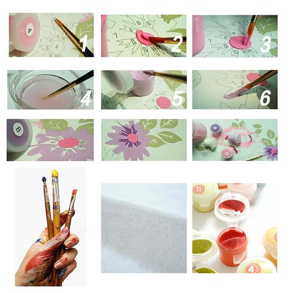 VIVA™ DIY Painting By Numbers -Bouquet (16"x20" / 40x50cm)
