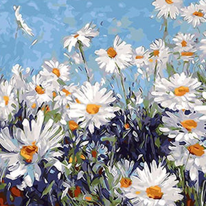 VIVA™ DIY Painting By Numbers - Daisies (16"x20" / 40x50cm)
