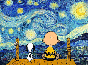 VIVA™ DIY Painting By Numbers -  Snoopy and Charlie Brown(16"x20" / 40x50cm)