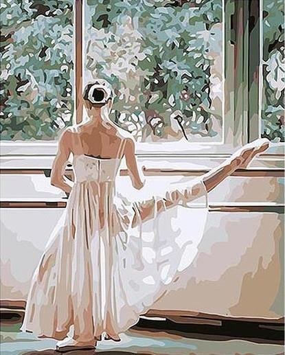 VIVA™ DIY Painting By Numbers - Ballet Dancer (16"x20" / 40x50cm)