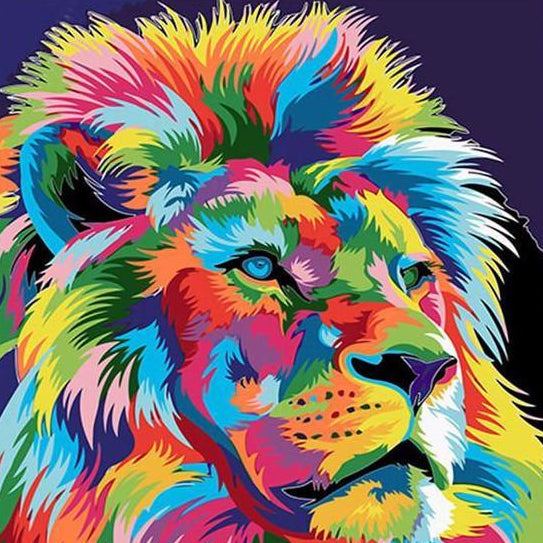 VIVA™ DIY Painting By Numbers - Lion (16"x20" / 40x50cm)