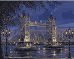 VIVA™ DIY Painting By Numbers - London Tower Bridge (16"x20" / 40x50cm)