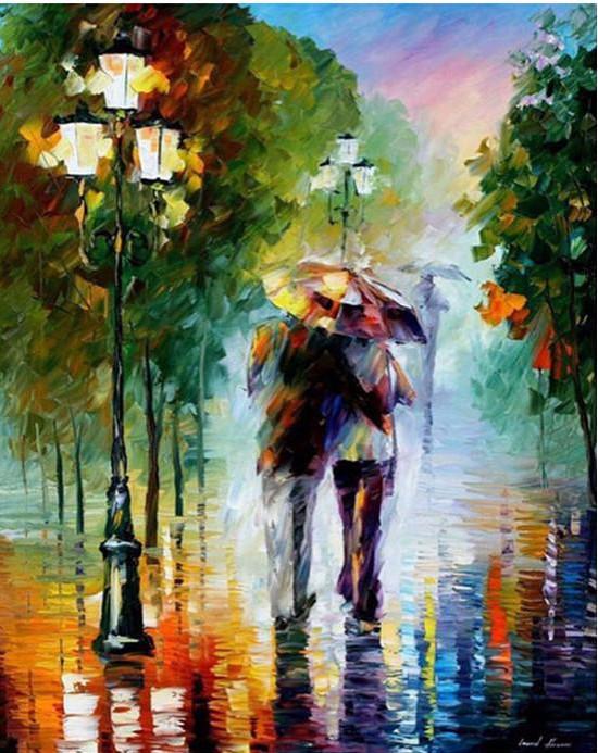 VIVA™ DIY Painting By Numbers - Romantic Lovers (16"x20" / 40x50cm)