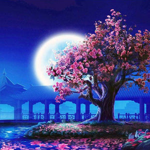 VIVA™ DIY Painting By Numbers - Moonlit Cherry (16"x20" / 40x50cm)