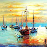 VIVA™ DIY Painting By Numbers - Sailing Boat (16"x20" / 40x50cm)