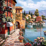 VIVA™ DIY Painting By Numbers - Seascape Resort (16"x20" / 40x50cm)