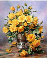 VIVA™ DIY Painting By Numbers - Yellow Flowers (16"x20" / 40x50cm)