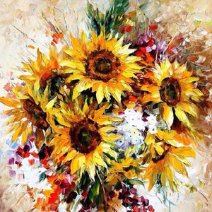 VIVA™ DIY Painting By Numbers - Yellow Sunflower (16"x20" / 40x50cm)