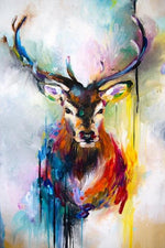 Embark on a Journey of Inner Peace with VIVA™ DIY Painting By Numbers - Abstract Deer (16"x20" / 40x50cm), A Harmonious and Soothing Art Experience.