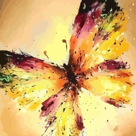 Embrace Transformation with VIVA™ DIY Painting By Numbers - Colorful Butterfly (16"x16" / 40x40cm), A Freeing and Soul-Enriching Art Experience