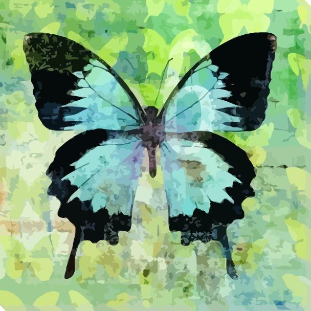 Embrace Transformation with VIVA™ DIY Painting By Numbers - Colorful Butterfly (16"x16" / 40x40cm), A Freeing and Soul-Enriching Art Experience