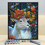 VIVA™ DIY Painting By Numbers - Deer in flowers (16x20" / 40x50cm)