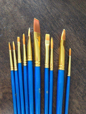 Extra 10 Pcs High Quality Paint Brushes