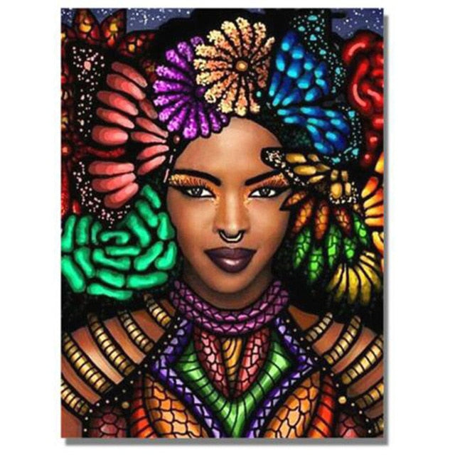 VIVA™ DIY Painting By Numbers - African Woman(16"x20" / 40x50cm)