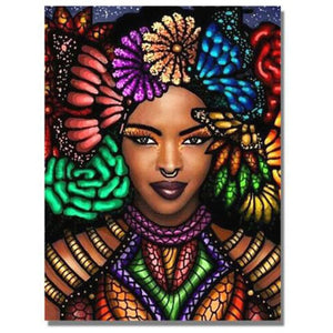 VIVA™ DIY Painting By Numbers - African Woman(16"x20" / 40x50cm)