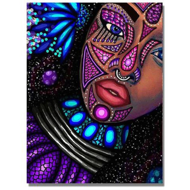 VIVA™ DIY Painting By Numbers - African Woman(16"x20" / 40x50cm)