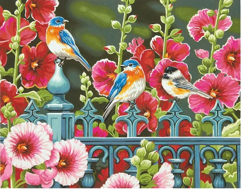 VIVA™ DIY Painting By Numbers -  Birds (16"x20" / 40x50cm)